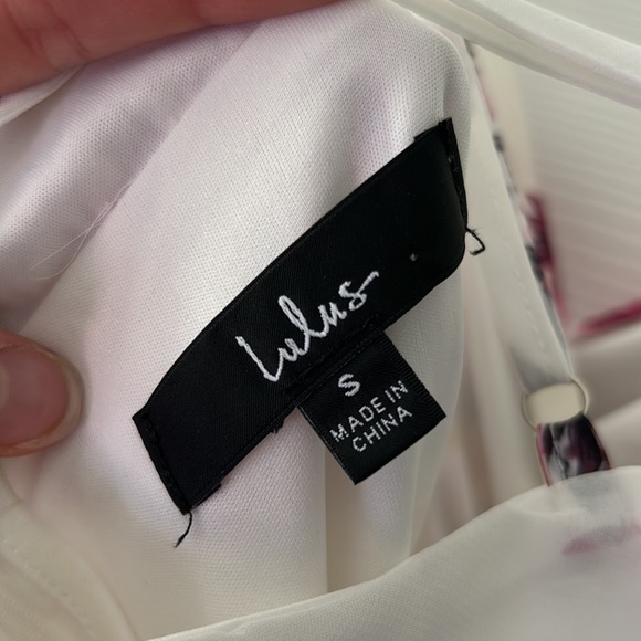 White Floral Mini Dress - Picture 4 of 7